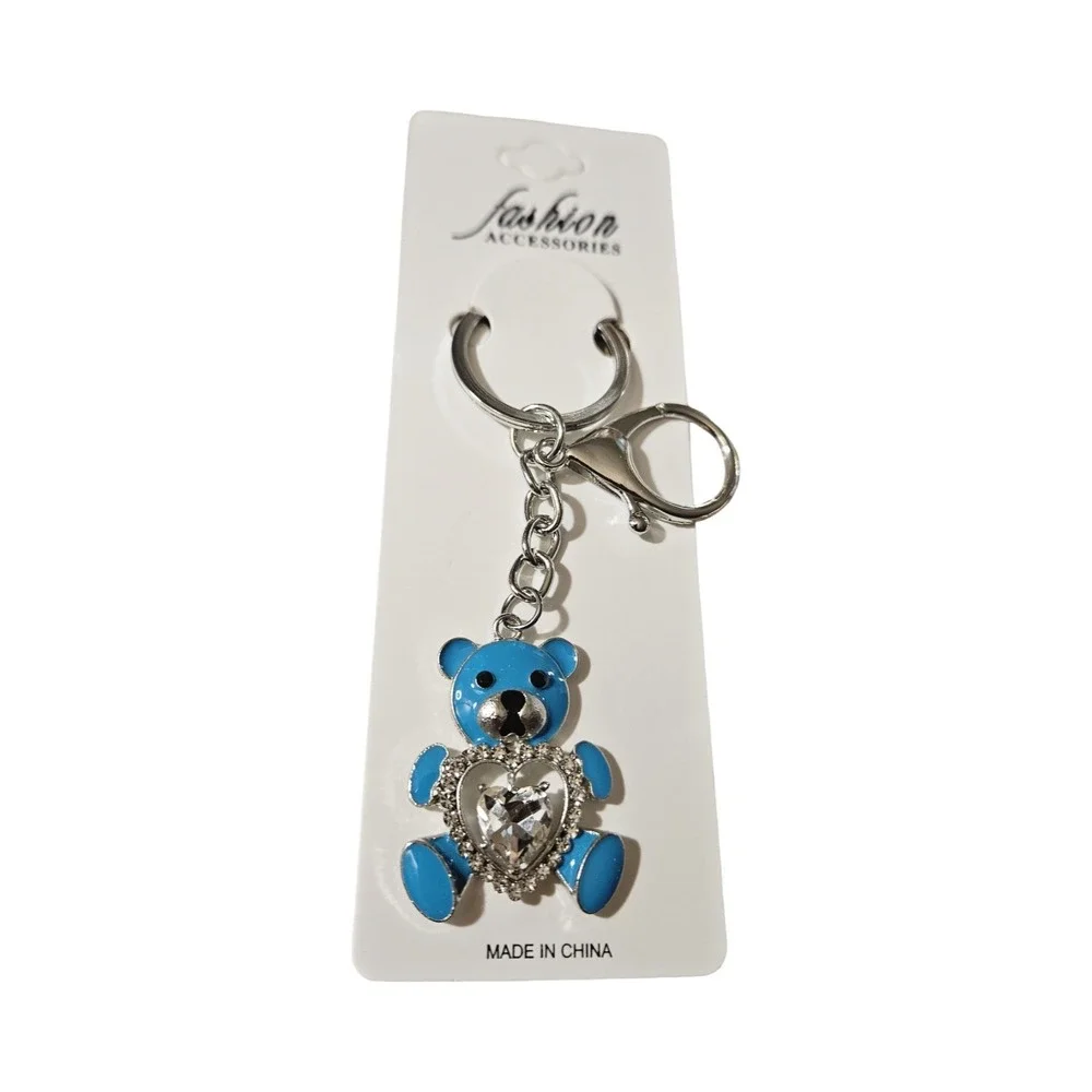 Choose Any 3 Bag Charms Keychains Rhinestone‎ Teddy Bear Butterfly Y2K